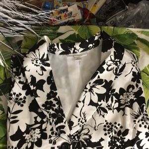 Dress Barn flowered jacket/ Blazer XL made in USA